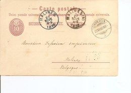 Suisse ( Carte Postale De 1880 De Einsiedeln Vers La Belgique à Voir) - Lettres & Documents