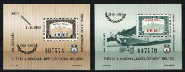 Hungary 1993. Aviation Very Nice Special Sheet-pair !!!  (commemorative Sheet) - Hojas Conmemorativas