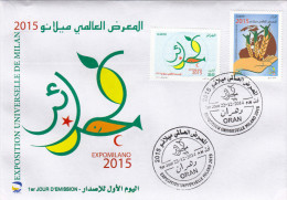 ALG Algeria - N° 1703/4 FDC Exposition Universelle De Milan 2015 Italie - World Exposition Milano 2015 Italy Italia ** - 2015 – Mailand (Italien)