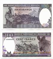 RUANDA RWANDA 100 FRANCS 1989 PICK 19 SC UNC - Ruanda