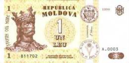 Moldova-1 Ley 1999 UNC - KING - Moldavia