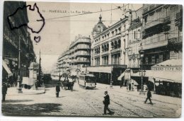 - 50-  MARSEILLE - La Rue Noailles, Les Nouvelles Galeries Avant L'incendie, Grand Café, Non écrite, BE, Scans. - Canebière, Centro