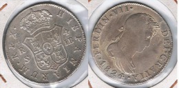 ESPAÑA FERNANDO VII SEVILLA 4 REALES 1824 PLATA SILVER - 100 Pesetas