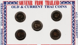 THAILANDE LOT 5x 10 BAHT BIMETAL  COMMEMORATIVE 1997 - 2012  UNC - Tailandia