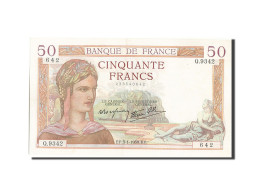 Billet, France, 50 Francs, 50 F 1934-1940 ''Cérès'', 1939, 1939-01-05, SUP+ - 50 F 1934-1940 ''Cérès''