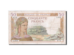 Billet, France, 50 Francs, 50 F 1934-1940 ''Cérès'', 1935, 1935-02-21, TB - 50 F 1934-1940 ''Cérès''