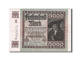 Billet, Allemagne, 5000 Mark, 1922, 1922-12-02, SUP - 5.000 Mark