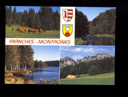 FRANCHES MONTAGNES Jura Suisse : Pâturages Le Doubs Etang De Gruère Rochers De Sommêtres - Autres & Non Classés