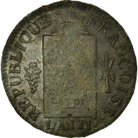 Monnaie, France, Sol, 1793, Arras, TTB, Bronze, Gadoury:19 - Other & Unclassified