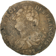 Monnaie, France, 2 Sols François, 2 Sols, 1792, Lille, TB+, Bronze, KM:603.16 - Otros & Sin Clasificación