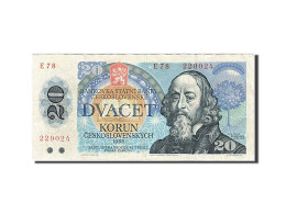 Billet, Tchécoslovaquie, 20 Korun, 1988, TTB - Checoslovaquia