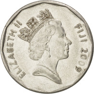 Monnaie, Fiji, Elizabeth II, 50 Cents, 2009, SUP, Nickel Plated Steel, KM:122 - Fidji