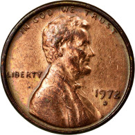 Monnaie, États-Unis, Lincoln Cent, Cent, 1972, U.S. Mint, Denver, TTB+, Laiton - Altri & Non Classificati