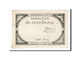 Billet, France, 5 Livres, 1793, MaugÃ©, TTB, KM:A76, Lafaurie:171 - Assignats