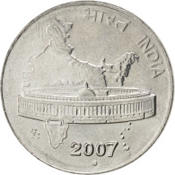 Monnaie, INDIA-REPUBLIC, 50 Paise, 2007, SPL, Stainless Steel, KM:69 - Inde