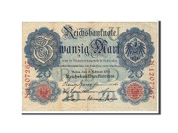 Billet, Allemagne, 20 Mark, 1914, KM:46b, TTB - 20 Mark