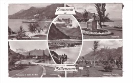 Suisse Villeneuve Souvenir De Villeneuve Carte 5 Vues Dont Camping - Villeneuve