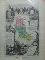 42 - LOIRE - CARTE GEOGRAPHIQUE LEMERCIER 1861- - Carte Geographique