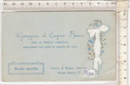 PO1378D# BIGLIETTO PARTECIPAZIONE NASCITA - BEBE' - TORINO 1937/BAMBINI - Geburt & Taufe