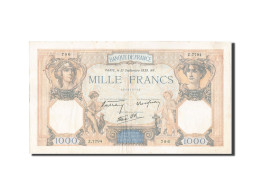 Billet, France, 1000 Francs, 1 000 F 1927-1940 ''Cérès Et Mercure'', 1939 - 1 000 F 1927-1940 ''Cérès Et Mercure''