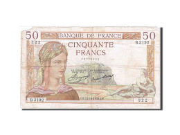 Billet, France, 50 Francs, 50 F 1934-1940 ''Cérès'', 1935, 1935-10-17, B+ - 50 F 1934-1940 ''Cérès''
