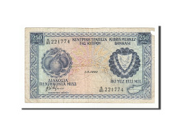 Delcampe - Billet, Chypre, 250 Mils, 1982, 1982-06-01, TB - Cyprus