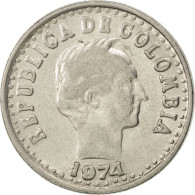 Monnaie, Colombie, 20 Centavos, 1974, TTB+, Nickel Clad Steel, KM:246.1 - Colombie