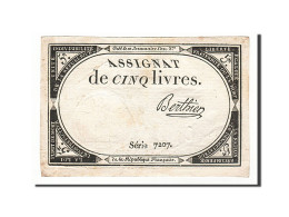 Billet, France, 5 Livres, 1793, Berthier, SUP, KM:A76, Lafaurie:171 - Assignats