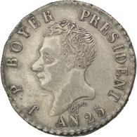 Monnaie, Haïti, 50 Centimes, 1828, SUP, Argent, KM:20 - Haití