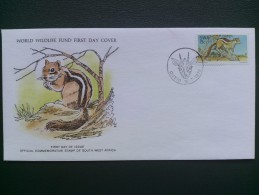 1976 WWF 016 SWA - Ground Squirrel (mammal) (1 Of 3) - FDC