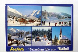 Seefeld - Total Im Schnee Ischt Für Jung Und Alt O.K. / Urlaubsgrüße Aus Tirol  Österreich, Gel.mit BM - Seefeld