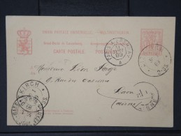 Détaillons Collection D Entiers Postaux De Divers Pays - LUXEMBOURG -Entier Postal De Diekirch/Laon 1889  Lot P4282 - Postwaardestukken