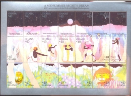 GHANA  1147 ; MINT NH STAMPS OF NIGHT'S DREAM BY  SHAKESPEARE - Ghana (1957-...)