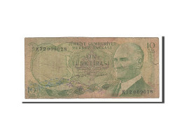 Billet, Turquie, 10 Lira, 1975, TB - Turchia