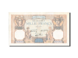 Billet, France, 1000 Francs, 1 000 F 1927-1940 ''Cérès Et Mercure'', 1940 - 1 000 F 1927-1940 ''Cérès Et Mercure''