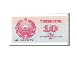 Billet, Uzbekistan, 10 Sum, 1992, KM:64a, NEUF - Ouzbékistan