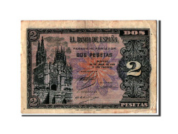 Billet, Espagne, 2 Pesetas, 1938, 1938-04-30, TTB - 1-2 Peseten