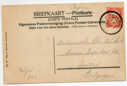 1906 - CP De AMSTERDAM Pour ANVERS Avec 1c PERFORE - Brieven En Documenten