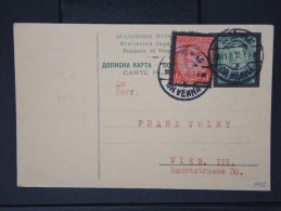 Détaillons Collection D Entiers Postaux De Divers Pays -YOUGOSLAVIE   -E.P De Kula Pour Vienne 1921  Lot P4307 - Postal Stationery
