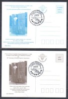 Slovakia  Field Post Cards Special Imprint Antropoid Operation Zilina 2002   2 Colours - Cartoline Postali