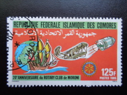 Comores 1985 N°433 Oblitéré Rotary Club De Moroni - Comoren (1975-...)