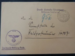 Dienstpost Böhmen Und Mähren 1939 - Covers & Documents