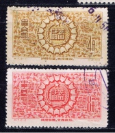 VRC+ China Volksrepublik 1956 Mi 323-24 Sparkampagne - Used Stamps