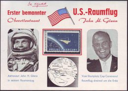 USA - SPACE CARD - JOHN  GLENN - EXTRA RARE - Etats-Unis