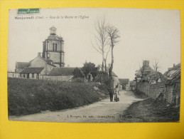 CPA Montjavoult (60) - Rue De La Mairie Et L'Eglise - Montjavoult