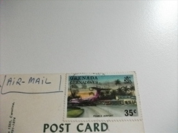 STORIA POSTALE FRANCOBOLLO COMMEMORATIVO AEROPORTO GRENADA GRENADINES ANNENDALE FALLS GRENADA W. INDIES THE SPICE ISLAND - Grenada