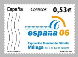 ESPAÑA 2005 - EXPOSICION MUNDIAL DE FILATELIA ESPAÑA´2006 EN MALAGA - Edifil Nº 4185 - 2001-10 Ongebruikt