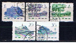 VRC+ China Volksrepublik 1962 Mi 675 677-78 681-82 Bauwerke - Used Stamps