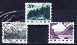 VRC+ China Volksrepublik 1981 Mi 1734 1738 1740 Landschaften - Used Stamps