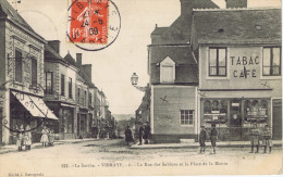 72 - Vibraye (Sarthe) - La Rue Des Sablons Et La Place De La Mairie - Vibraye